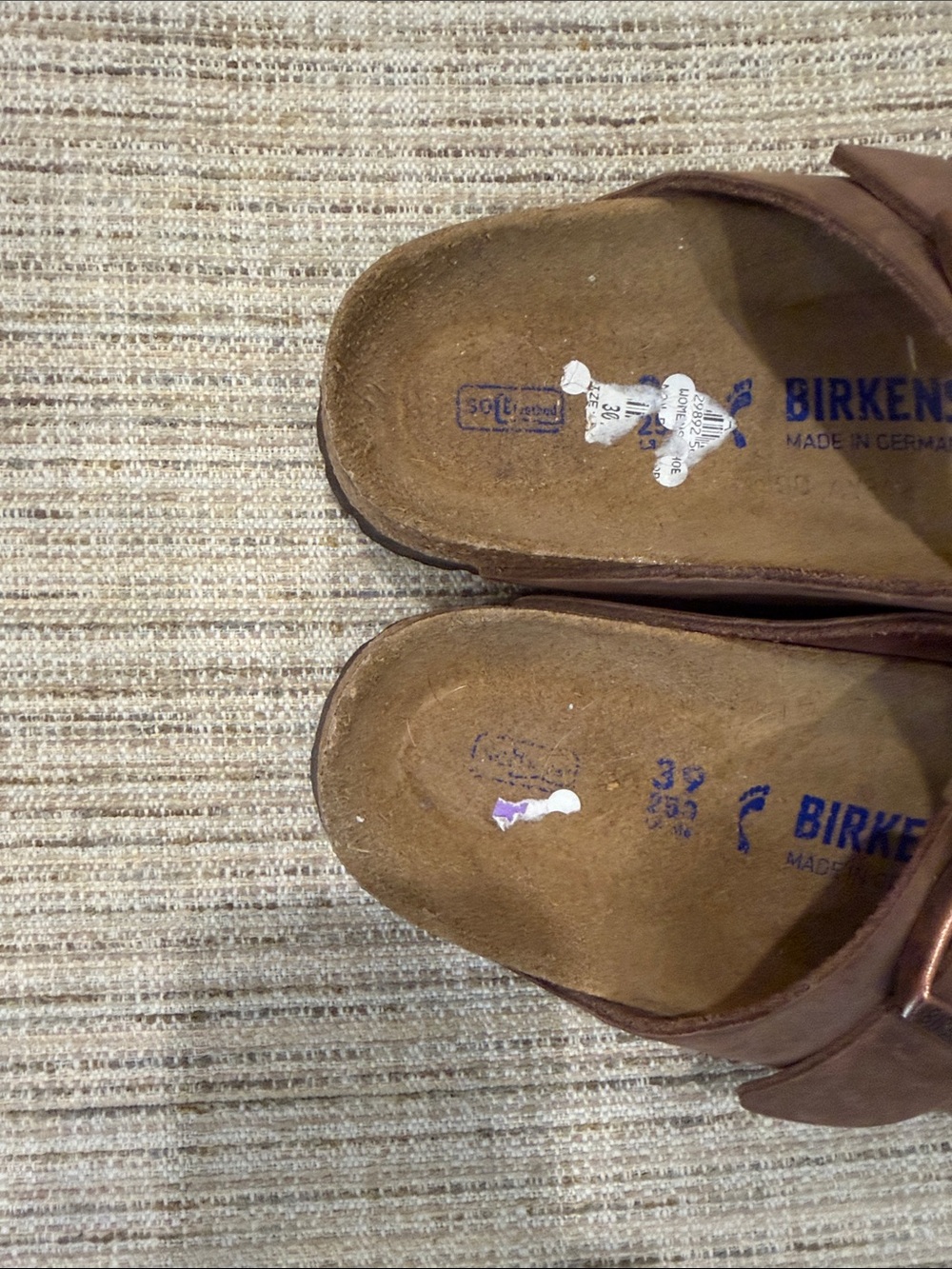 Women’s Birkenstock Brown Double-Buckle Slide Sandals Size 39 - Picture 4 of 11